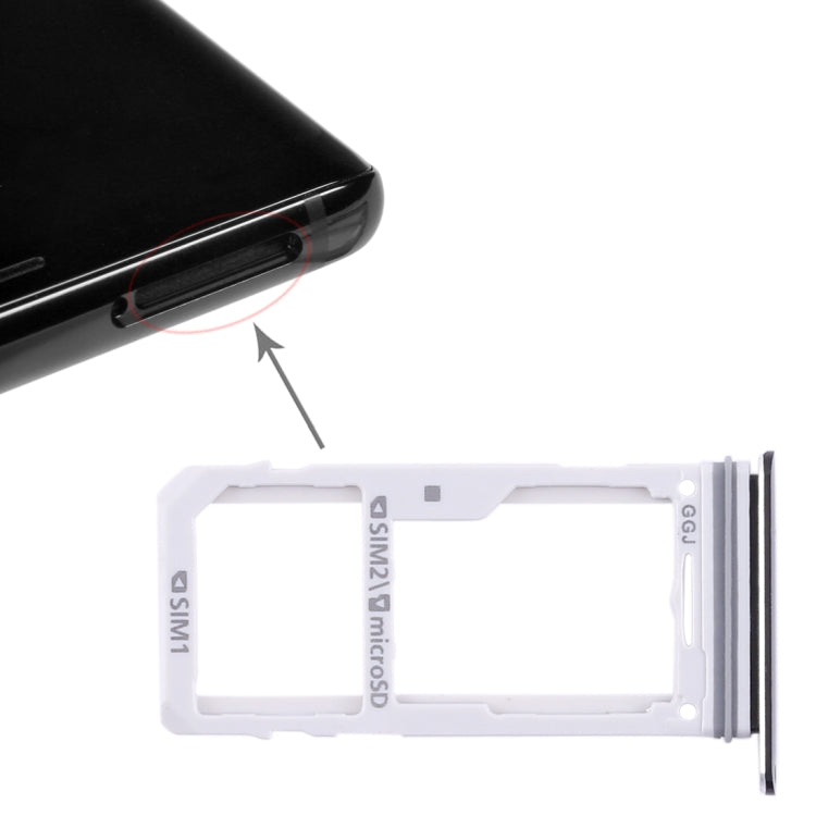 For Galaxy Note 8 2 SIM Card Tray / Micro SD Card Tray (Black) - free shipping - PMc TechLife - Order now!