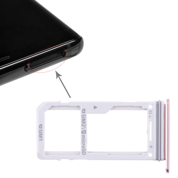For Galaxy Note 8 2 SIM Card Tray / Micro SD Card Tray (Pink) - free shipping - PMc TechLife - Order now!