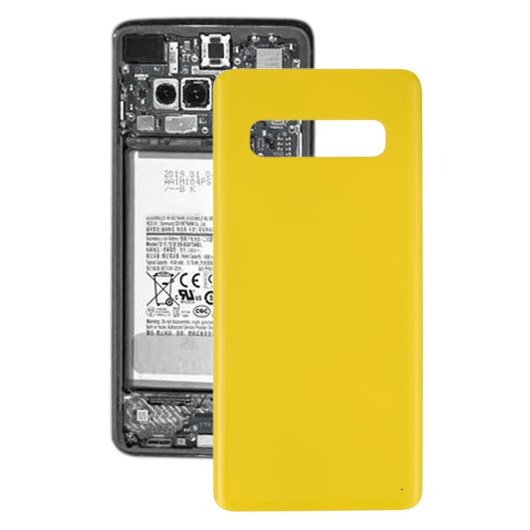 For Galaxy S10 Battery Back Cover (Yellow) - Back Cover by PMC Jewellery | Online Shopping South Africa | PMC Jewellery | Buy Now Pay Later Mobicred