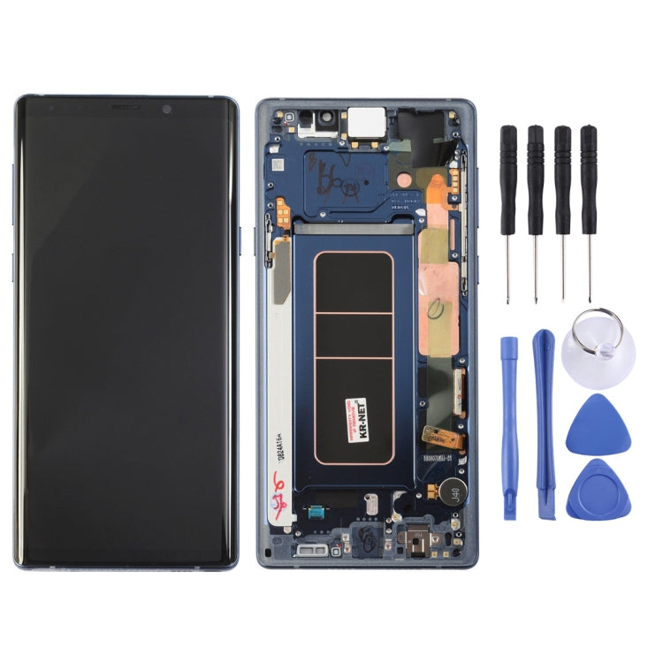 LCD Screen and Digitizer Full Assembly with Frame for Galaxy Note9 / N960A / N960F / N960V / N960T / N960U(Blue) - free shipping - PMc TechLife - Order now!