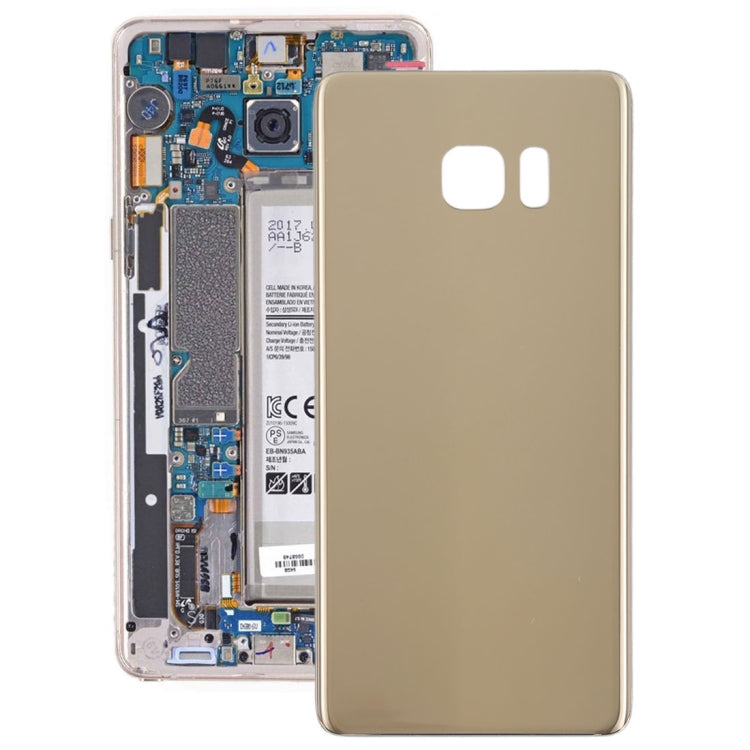 For Galaxy Note FE, N935, N935F/DS, N935S, N935K, N935L Back Battery Cover (Gold) - Back Cover by PMC Jewellery | Online Shopping South Africa | PMC Jewellery | Buy Now Pay Later Mobicred