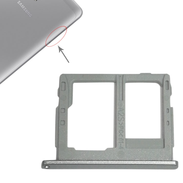 For Galaxy Tab A 8.0 / T380 / T385 SIM Card Tray +  Micro SD Card Tray (Grey) - free shipping - PMc TechLife - Order now!