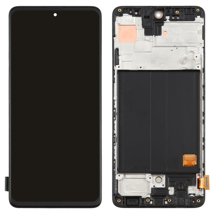 Original Super AMOLED LCD Screen for Galaxy A51 4G Digitizer Full Assembly with Frame (Black) - free shipping - PMc TechLife - Order now!