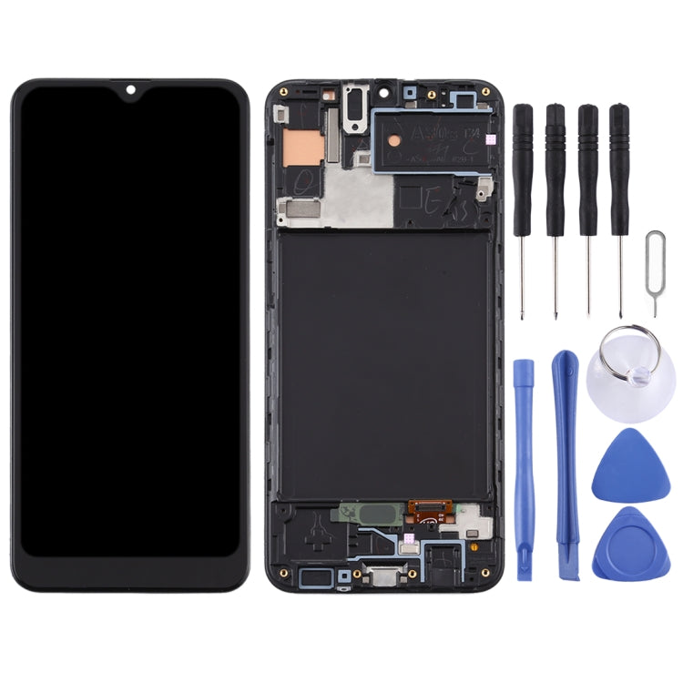 TFT LCD Screen for Samsung Galaxy A30s  Digitizer Full Assembly with Frame (Black) - free shipping - PMc TechLife - Order now!