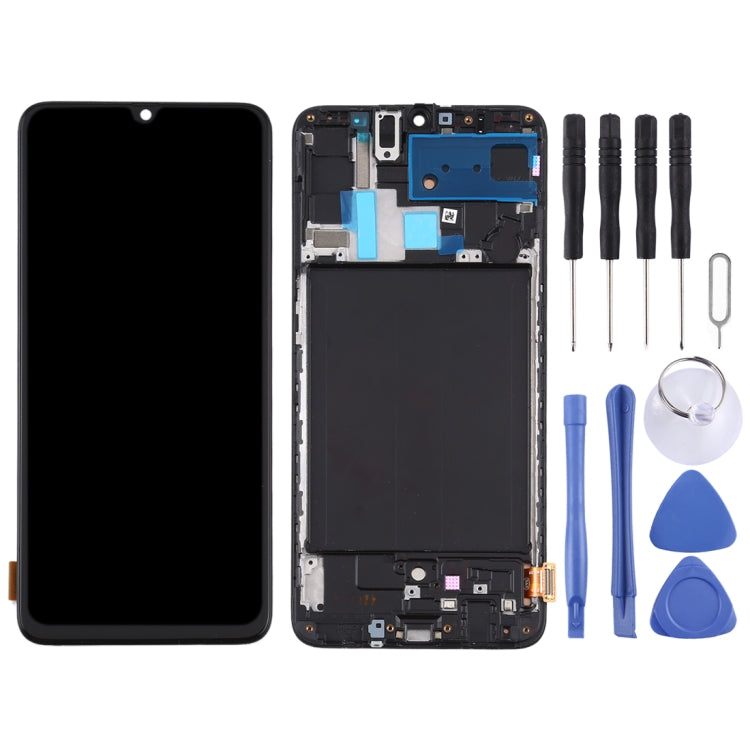TFT LCD Screen for Samsung Galaxy A70  Digitizer Full Assembly with Frame, Not Supporting Fingerprint Identification (Black) - free shipping - PMc TechLife - Order now!