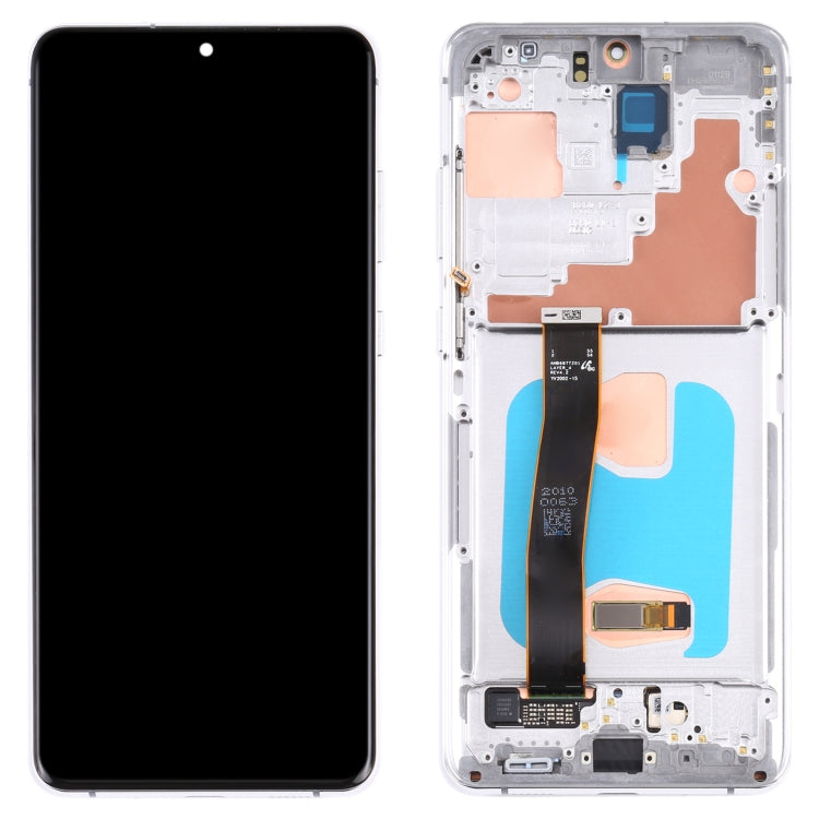 Original Super AMOLED LCD Screen for Samsung Galaxy S20 Ultra 4G/S20 Ultra 5G Digitizer Full Assembly with Frame (Silver) - free shipping - PMC TechLife - Order now!