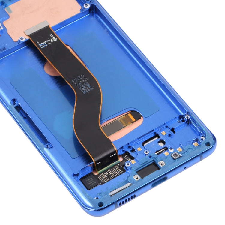 Original Super AMOLED LCD Screen for Samsung Galaxy S20+ 5G SM-G986B/G985 Digitizer Full Assembly with Frame (Dark Blue) - free shipping - PMc TechLife - Order now!