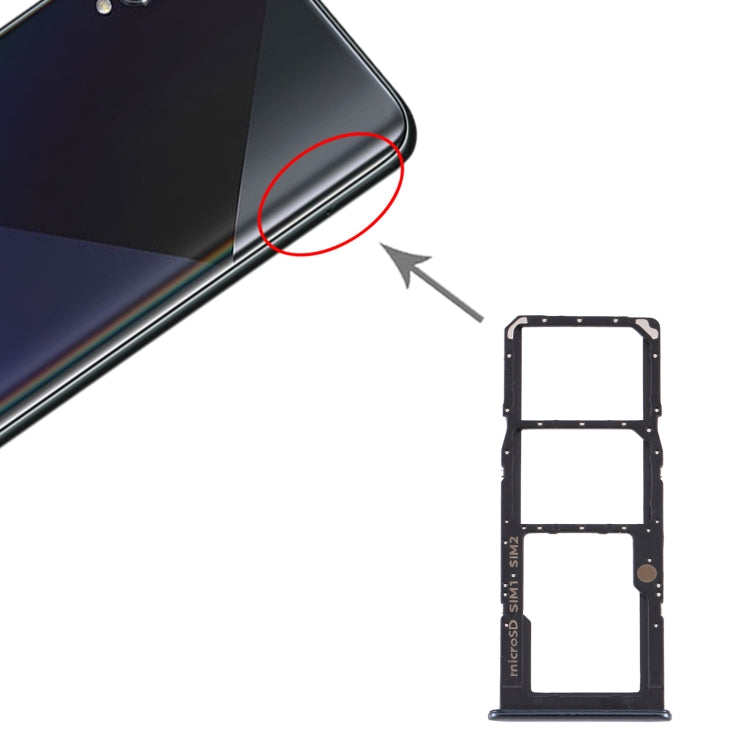 For Samsung Galaxy A50s SM-A507 SIM Card Tray + SIM Card Tray + Micro SD Card Tray (Black) - free shipping - PMc TechLife - Order now!