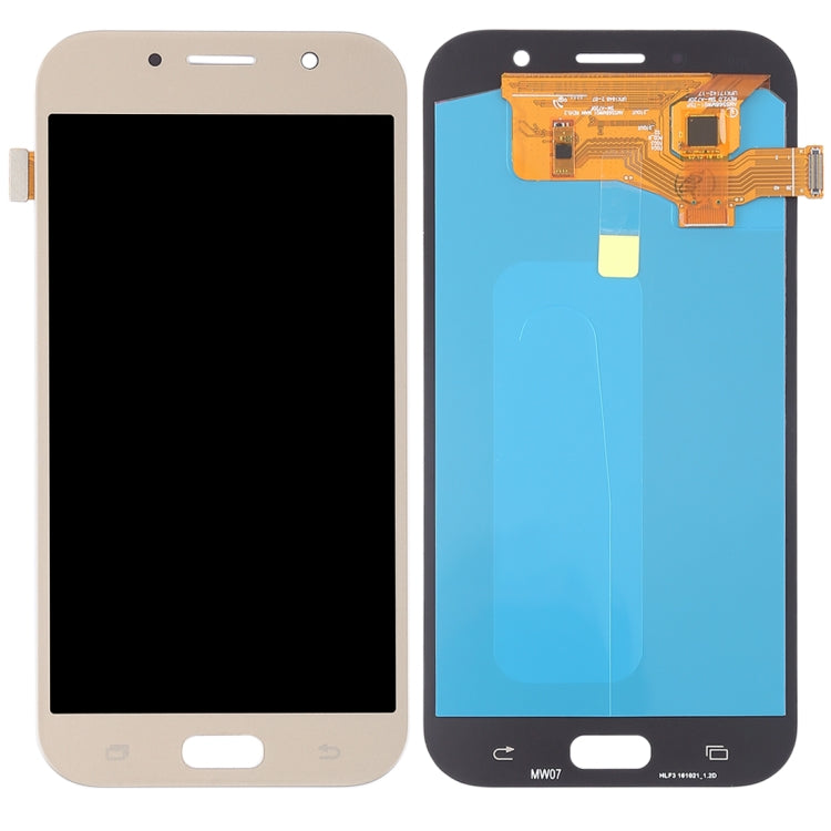 OLED LCD Screen for Galaxy A7 (2017), A720F, A720F/DS with Digitizer Full Assembly (Gold) - free shipping - PMc TechLife - Order now!