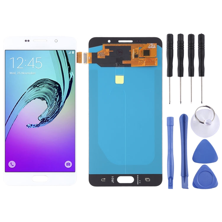 LCD Screen and Digitizer Full Assembly (OLED Material ) for Galaxy A7 (2016), A710F, A710F/DS, A710FD, A710M, A710M/DS, A710Y/DS, A7100(White) - free shipping - PMc TechLife - Order now!