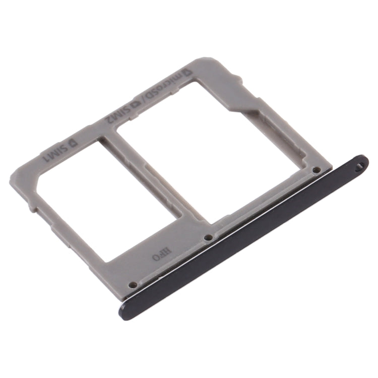 For Samsung Galaxy A8 Star / A9 Star SM-G8850 SIM Card Tray + SIM Card Tray / Micro SD Card Tray (Black) - free shipping - PMc TechLife - Order now!