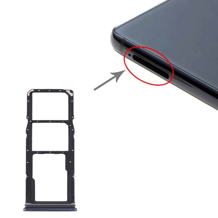 For Samsung Galaxy A9 (2018) SM-A920 SIM Card Tray + SIM Card Tray + Micro SD Card Tray (Black) - free shipping - PMc TechLife - Order now!