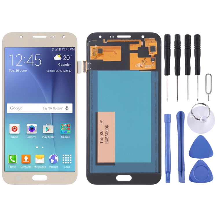 TFT Material LCD Screen and Digitizer Full Assembly for Galaxy J7 (2015) / J700F, J700F/DS, J700H/DS, J700M, J700M/DS, J700T, J700P(Gold) - free shipping - PMc TechLife - Order now!