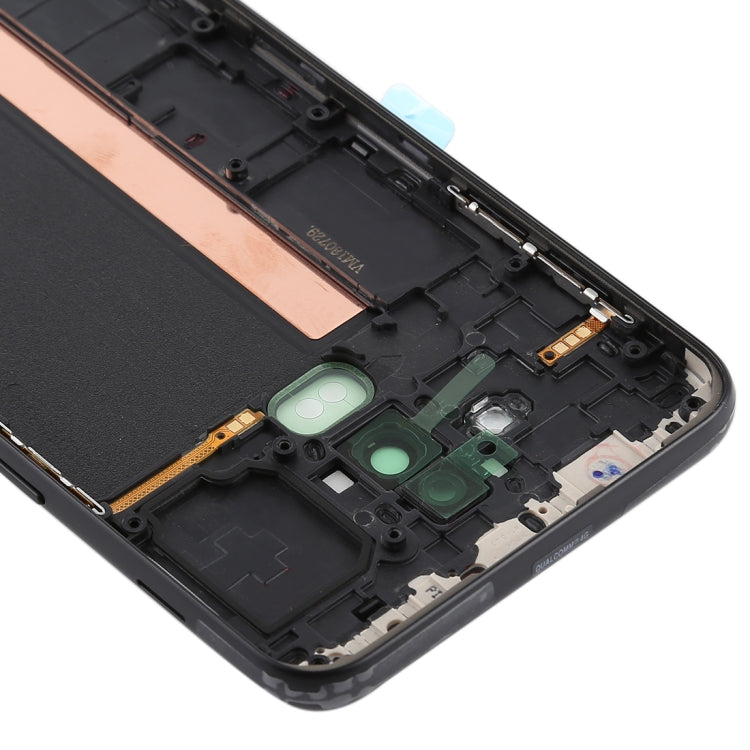 For Galaxy J8 (2018), J810F/DS, J810Y/DS, J810G/DS Back Cover with Side Keys & Camera Lens (Black) - free shipping - PMc TechLife - Order now!