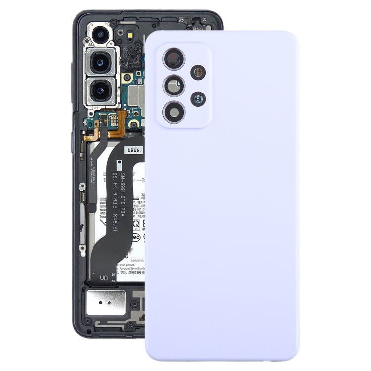 For Samsung Galaxy A52 5G / A52 4G Battery Back Cover with Camera Lens Cover(Purple) - free shipping - PMc TechLife - Order now!