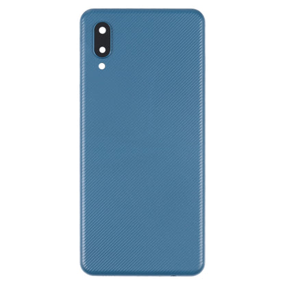 For Samsung Galaxy A02 Battery Back Cover with Camera Lens Cover (Blue) - Back Cover by PMC Jewellery | Online Shopping South Africa | PMC Jewellery