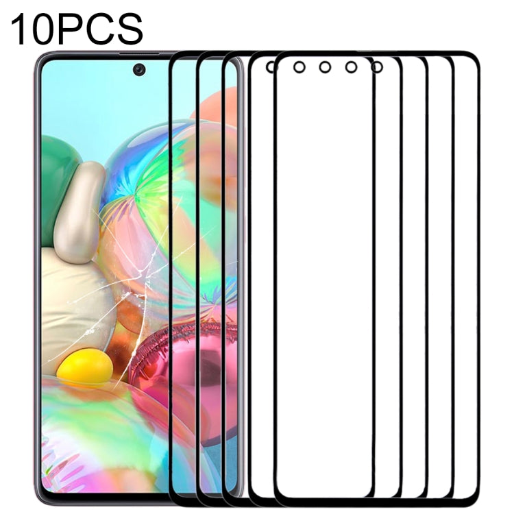 For Samsung Galaxy A71 10pcs Front Screen Outer Glass Lens (Black) - free shipping - PMc TechLife - Order now!