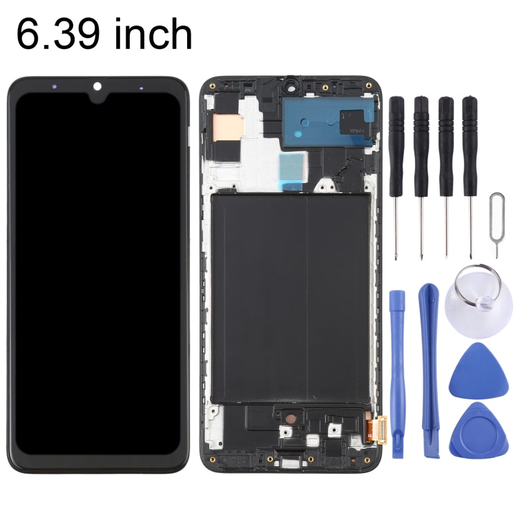 OLED LCD Screen for Samsung Galaxy A70 SM-A705 (6.39 inch) Digitizer Full Assembly with Frame (Black) - free shipping - PMc TechLife - Order now!