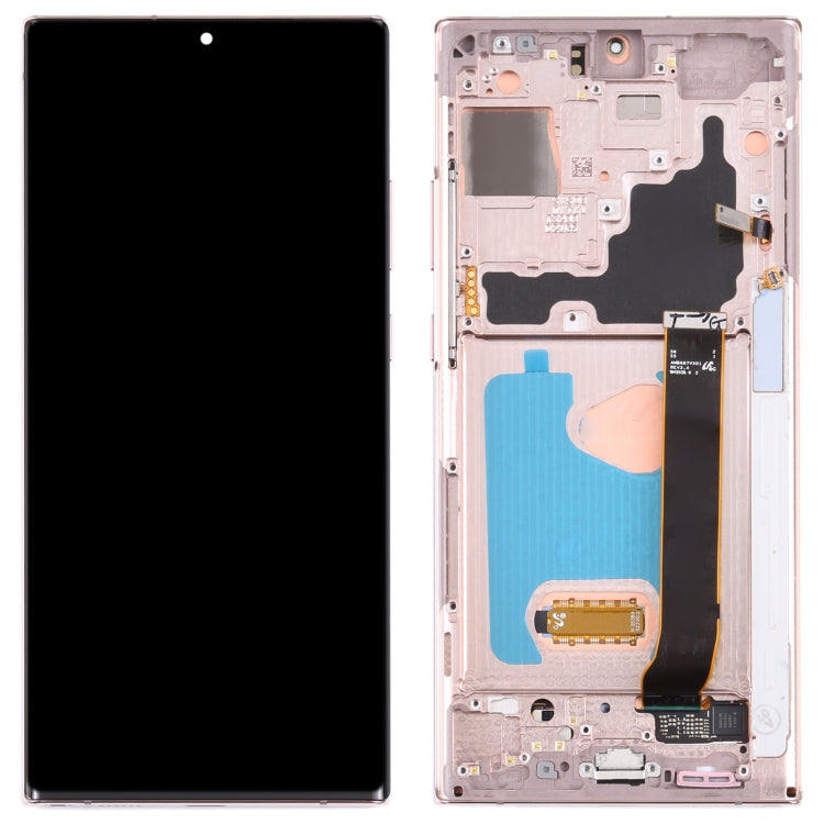 Original Super AMOLED LCD Screen for Samsung Galaxy Note20 Ultra SM-N986(5G Version) Digitizer Full Assembly With Frame (Gold) - free shipping - PMC TechLife - Order now!