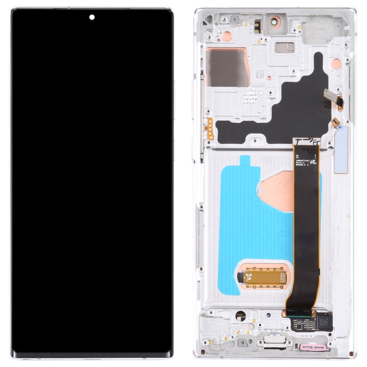 Original Super AMOLED LCD Screen for Samsung Galaxy Note20 Ultra SM-N986 5G Version Digitizer Full Assembly With Frame (Silver) - free shipping - PMC TechLife - Order now!
