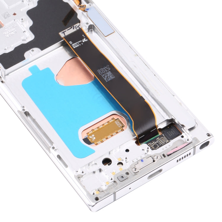 Original Super AMOLED LCD Screen for Samsung Galaxy Note20 Ultra SM-N986 5G Version Digitizer Full Assembly With Frame (Silver) - free shipping - PMC TechLife - Order now!