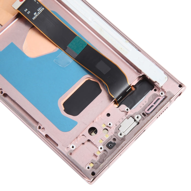 For Samsung Galaxy Note20 Ultra 4G Original Super AMOLED LCD Screen Digitizer Full Assembly With Frame (Gold) - free shipping - PMC TechLife - Order now!