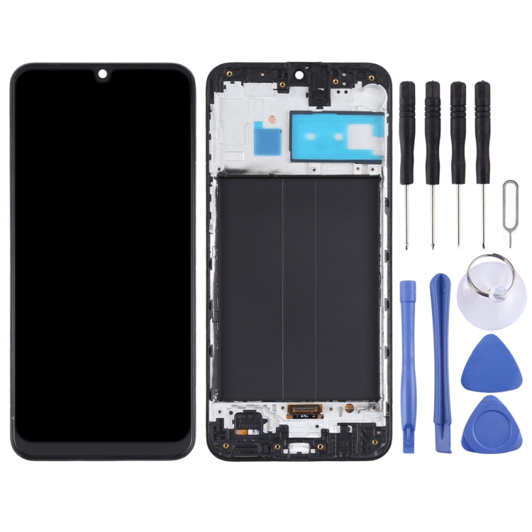 Original LCD Screen and Digitizer Full Assembly with Frame for Samsung Galaxy M30 SM-M305 (Black) - free shipping - PMc TechLife - Order now!
