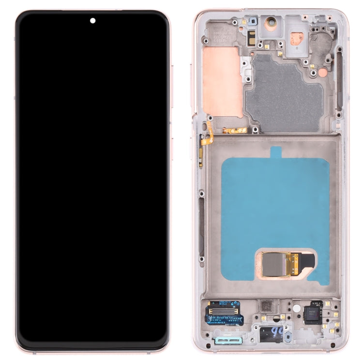 Original Super AMOLED LCD Screen For Samsung Galaxy S21 4G/S21 5G SM-G990 SM-G991 Digitizer Full Assembly with Frame (Gold) - free shipping - PMc TechLife - Order now!