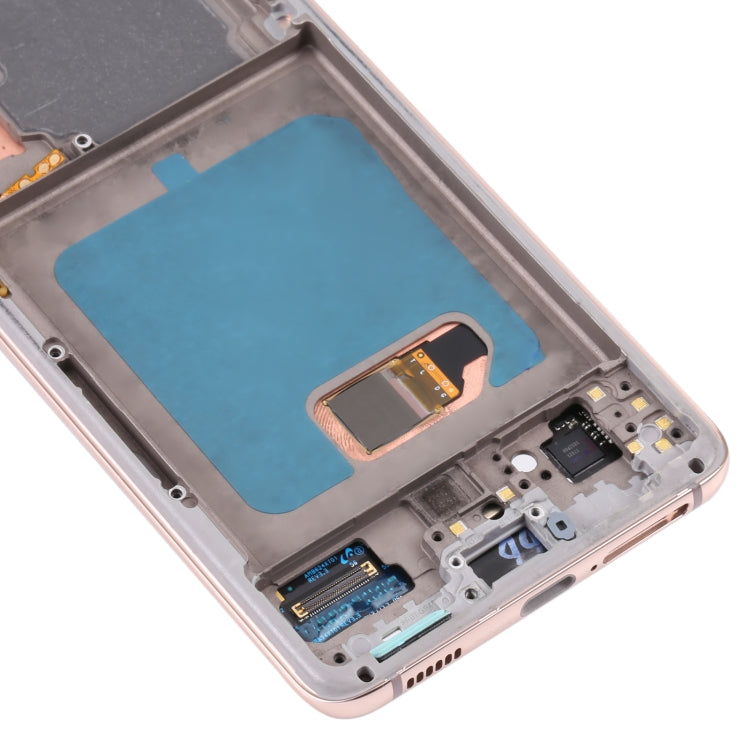 Original Super AMOLED LCD Screen For Samsung Galaxy S21 4G/S21 5G SM-G990 SM-G991 Digitizer Full Assembly with Frame (Gold) - free shipping - PMc TechLife - Order now!