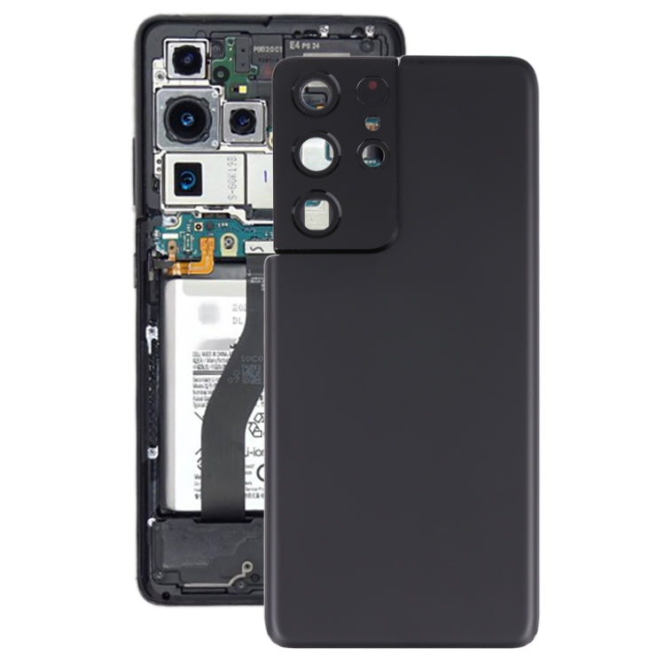 For Samsung Galaxy S21 Ultra 5G Battery Back Cover with Camera Lens Cover (Black) - free shipping - PMc TechLife - Order now!