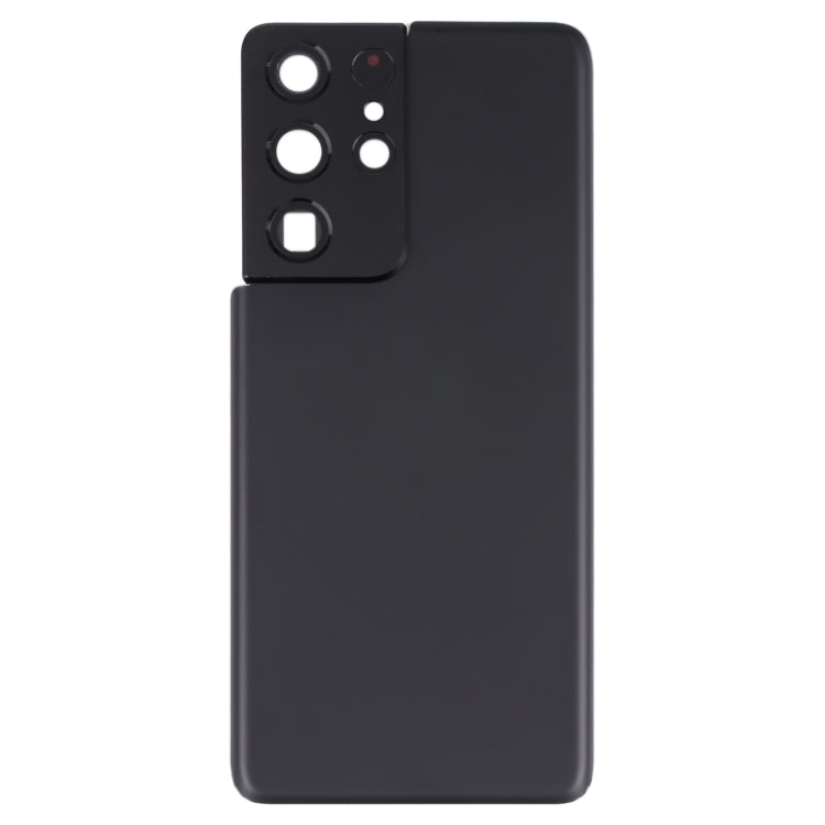 For Samsung Galaxy S21 Ultra 5G Battery Back Cover with Camera Lens Cover (Black) - free shipping - PMc TechLife - Order now!