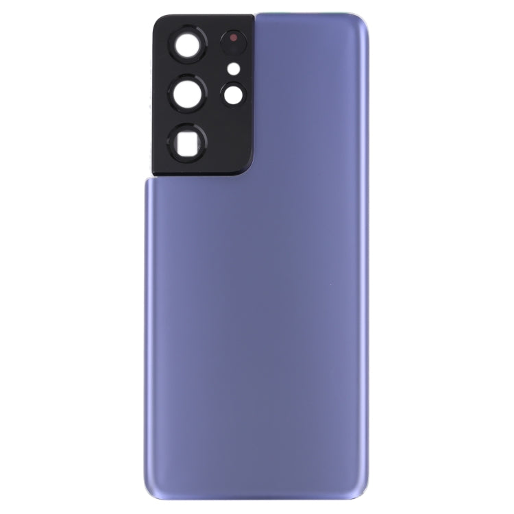 For Samsung Galaxy S21 Ultra 5G Battery Back Cover with Camera Lens Cover (Purple) - free shipping - PMc TechLife - Order now!