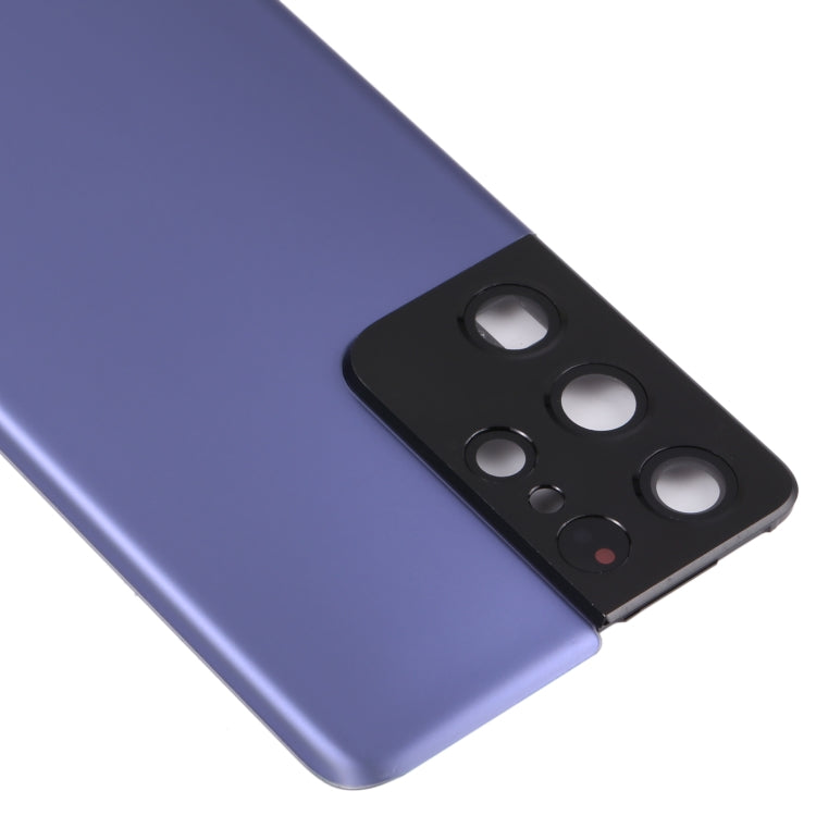 For Samsung Galaxy S21 Ultra 5G Battery Back Cover with Camera Lens Cover (Purple) - free shipping - PMc TechLife - Order now!