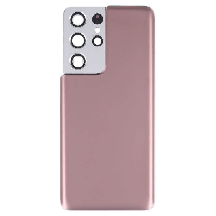 For Samsung Galaxy S21 Ultra 5G Battery Back Cover with Camera Lens Cover (Brown) - free shipping - PMC TechLife - Order now!