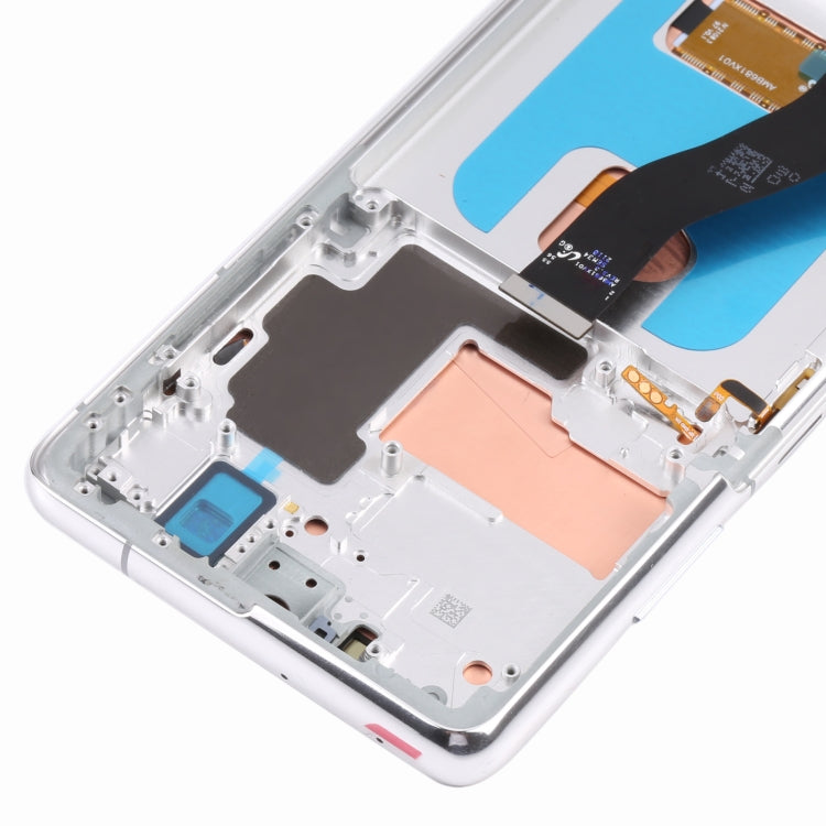 Original Super AMOLED LCD Screen For Samsung Galaxy S21 Ultra 5G SM-G998B Digitizer Full Assembly with Frame (Silver) - free shipping - PMC TechLife - Order now!