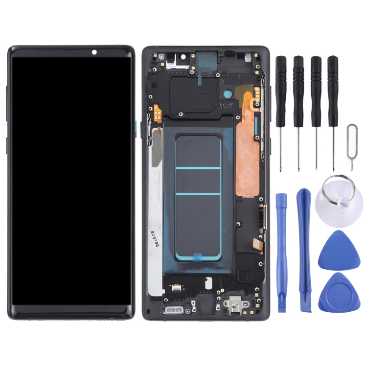 OLED LCD Screen for Samsung Galaxy Note9 SM-N960 Digitizer Full Assembly with Frame (Black) - free shipping - PMc TechLife - Order now!