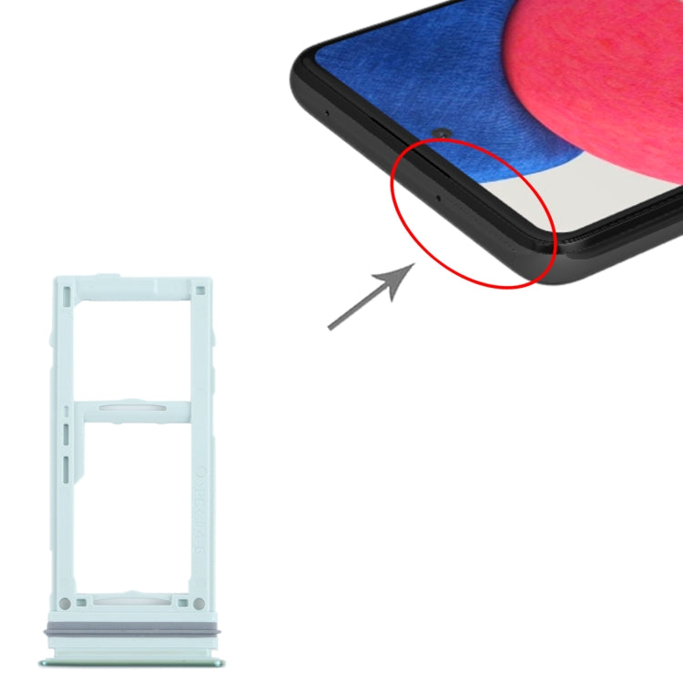 For Samsung Galaxy A52S 5G SM-A528 SIM Card Tray + SIM Card Tray / Micro SD Card Tray (Green) - free shipping - PMc TechLife - Order now!