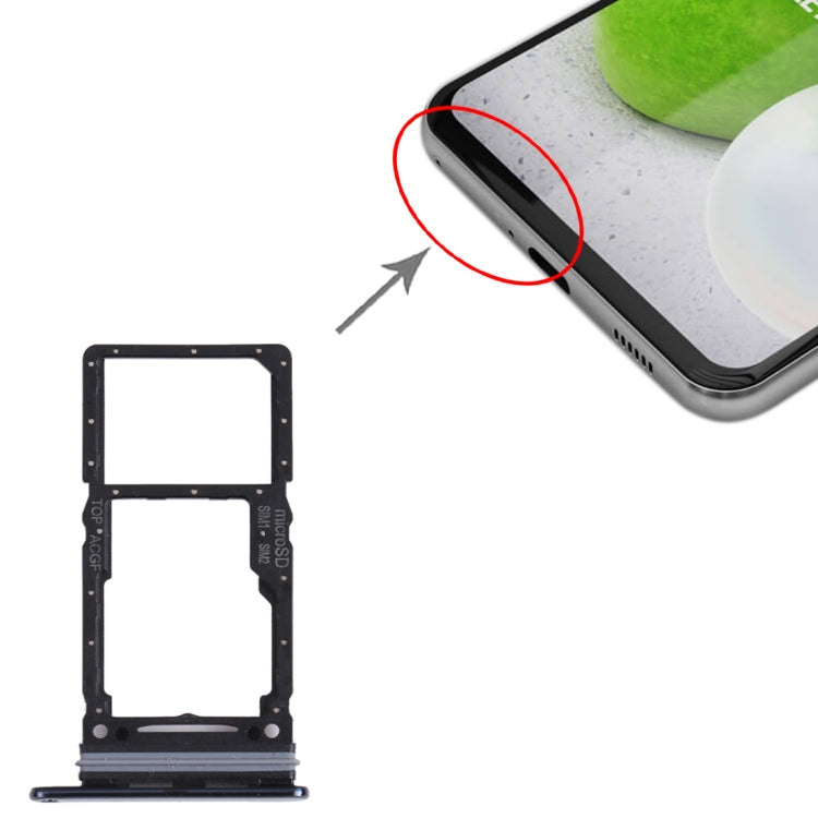 For Samsung Galaxy A73 5G SM-A736B Original SIM Card Tray + SIM Card Tray / Micro SD Card Tray (Black) - free shipping - PMc TechLife - Order now!