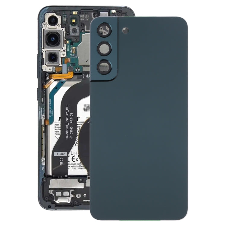 For Samsung Galaxy S22+ 5G SM-S906B Battery Back Cover with Camera Lens Cover (Green) - free shipping - PMc TechLife - Order now!