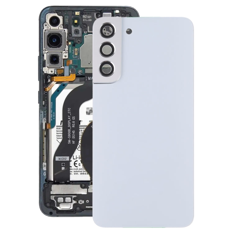 For Samsung Galaxy S22+ 5G SM-S906B Battery Back Cover with Camera Lens Cover (White) - free shipping - PMc TechLife - Order now!