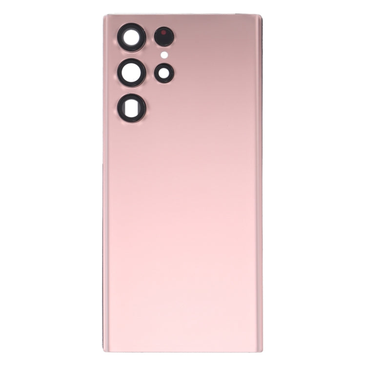 For Samsung Galaxy S22 Ultra 5G SM-S908B Battery Back Cover with Camera Lens Cover (Pink) - free shipping - PMc TechLife - Order now!