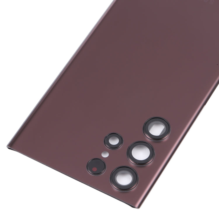 For Samsung Galaxy S22 Ultra 5G SM-S908B Battery Back Cover with Camera Lens Cover (Purple) - free shipping - PMc TechLife - Order now!