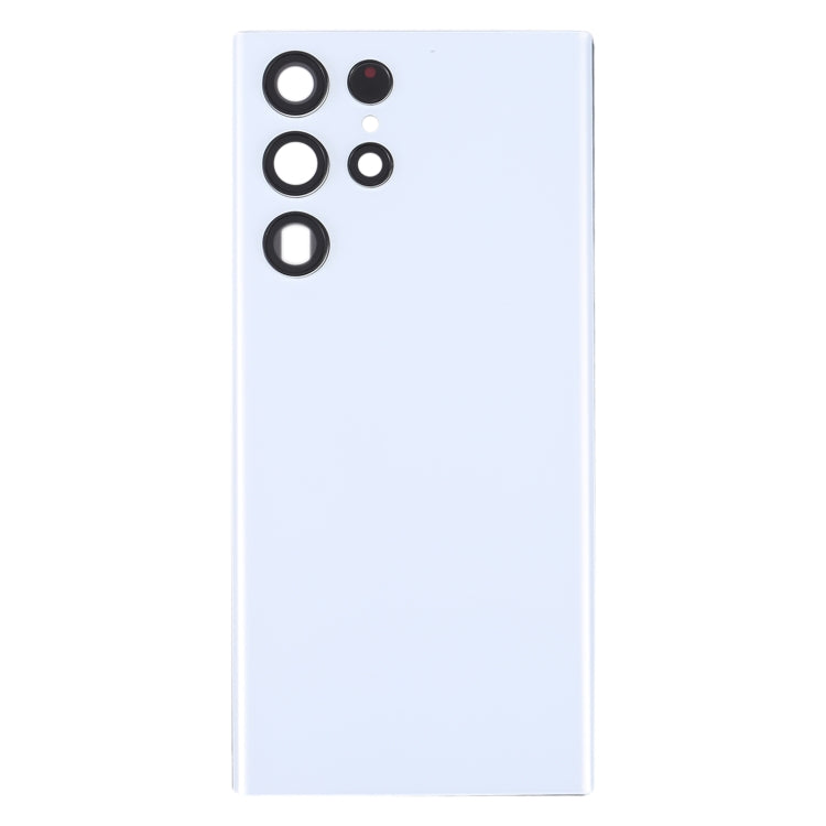 For Samsung Galaxy S22 Ultra 5G SM-S908B Battery Back Cover with Camera Lens Cover (White) - free shipping - PMc TechLife - Order now!