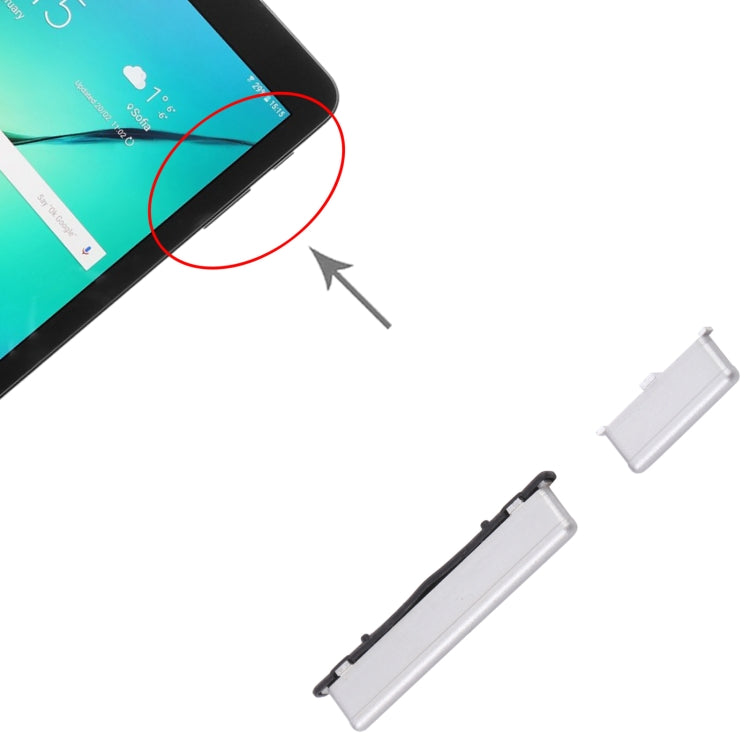 Power Button and Volume Control Button for Samsung Galaxy Tab S3 9.7 SM-T820/T823/T825/T827(Silver) - free shipping - PMc TechLife - Order now!