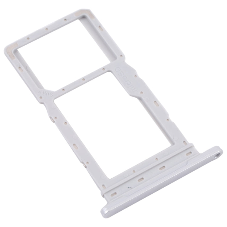 For Samsung Galaxy Tab A8 10.5 2021 SM-X200/X205 SIM Card Tray + SIM Card Tray / Micro SD Card Tray (White) - free shipping - PMc TechLife - Order now!