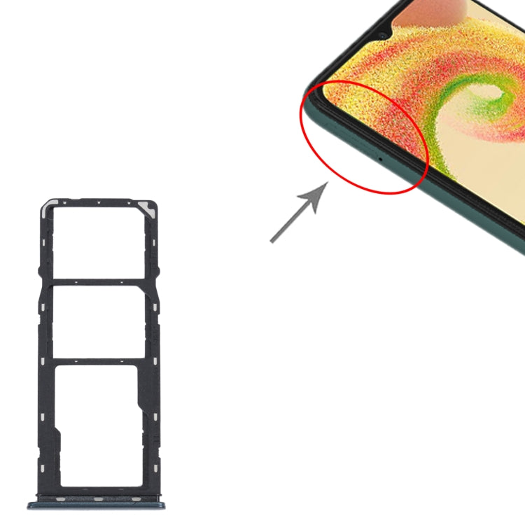 For Samsung Galaxy A04 SM-A045F Original SIM Card Tray + SIM Card Tray + Micro SD Card Tray (Green) - free shipping - PMc TechLife - Order now!