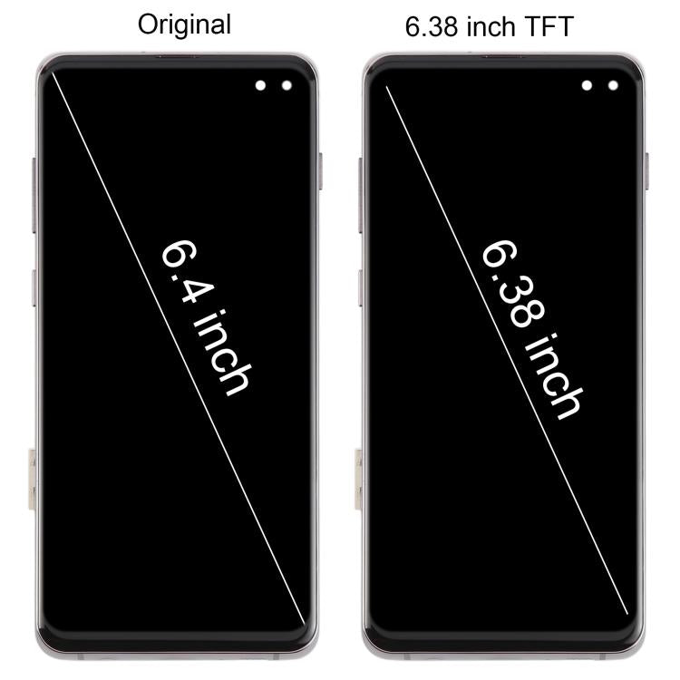 For Samsung Galaxy S10+ SM-G975F 6.38 inch TFT LCD Screen Digitizer Full Assembly with Frame, Not Supporting Fingerprint Identification(Blue) - free shipping - PMC TechLife - Order now!
