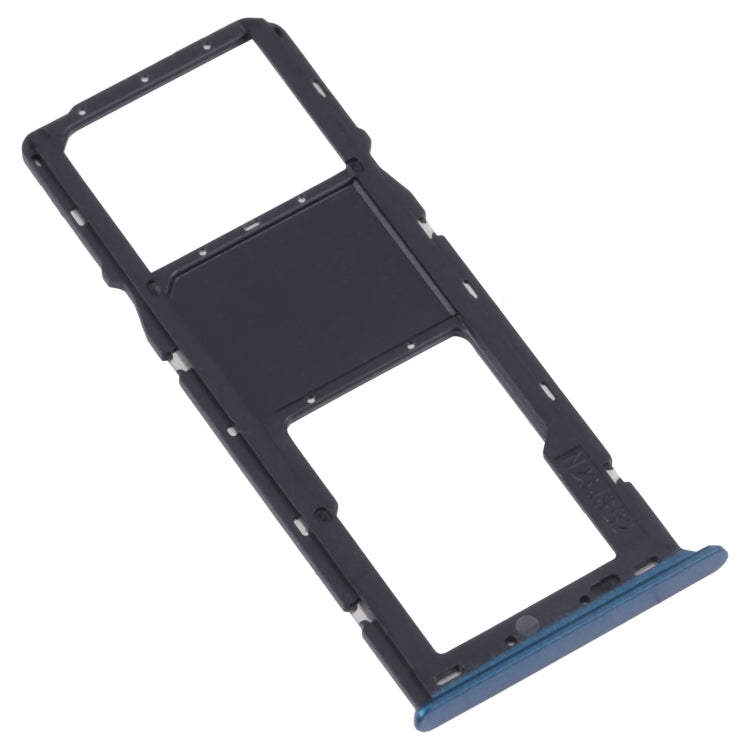 For Samsung Galaxy A03s SM-A037U Original SIM Card Tray + Micro SD card tray (Blue) - Card Socket by PMC Jewellery | Online Shopping South Africa | PMC Jewellery | Buy Now Pay Later Mobicred