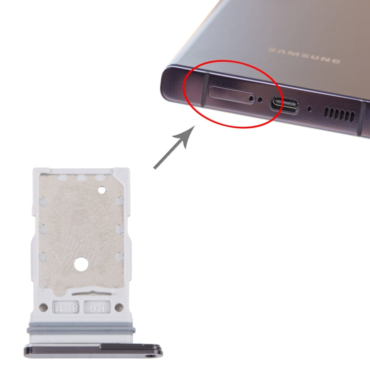 For Samsung Galaxy S23 Ultra SM-S918B Original SIM Card Tray + SIM Card Tray(Purple) - free shipping - PMc TechLife - Order now!