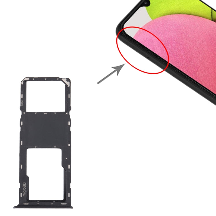 For Samsung Galaxy A03s SM-A037U Original SIM Card Tray + Micro SD card tray (Black) - free shipping - PMc TechLife - Order now!